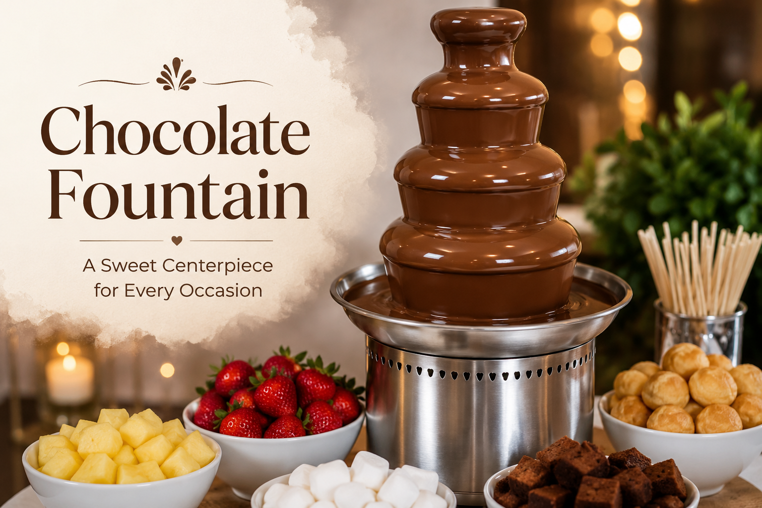 Chocolate Fountain Rental Services for Parties in Brooklyn – Gain the Praise of Your Guests